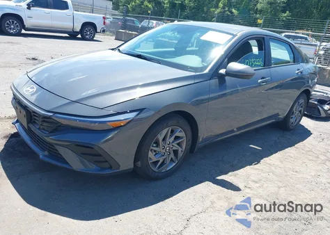 2024 Hyundai Elantra Hybrid Blue из США, поврежденный, VIN KMHLM4DJ6RU102934